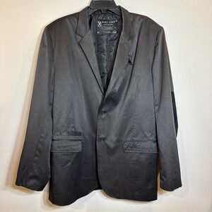 Marc Ecko Cut & Sew‎ Deadly Threads Suit Coat 72nd Division Charcoal Men's XL